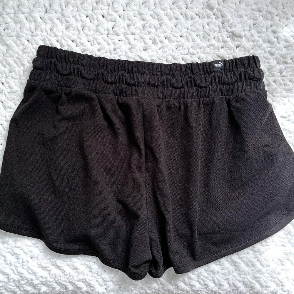NWT Puma Textured Summer Shorts (Black) S - Picture 2 of 8